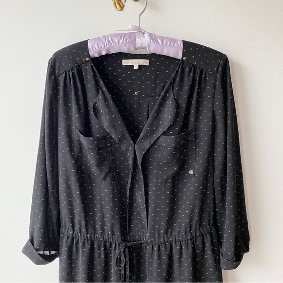 Monk & Lou by Plenty • Polka Dot Crepe Dress Sz M - Picture 2 of 7